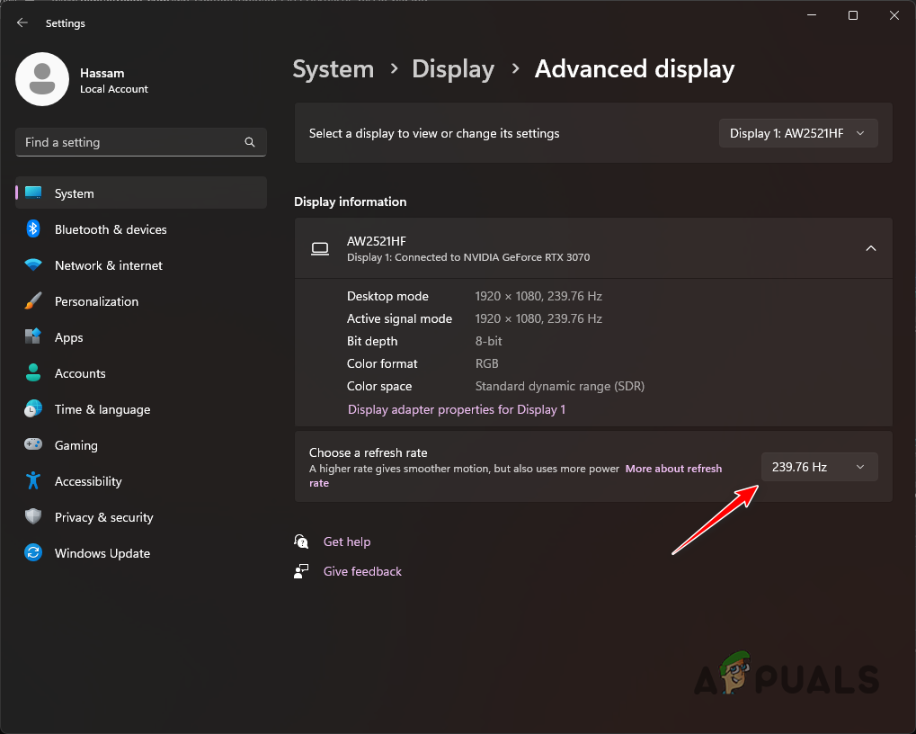Checking Monitor Refresh Rate