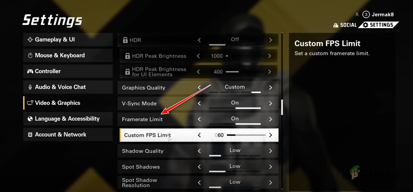 Limiting In-Game FPS