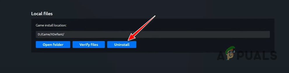 Uninstalling XDefiant