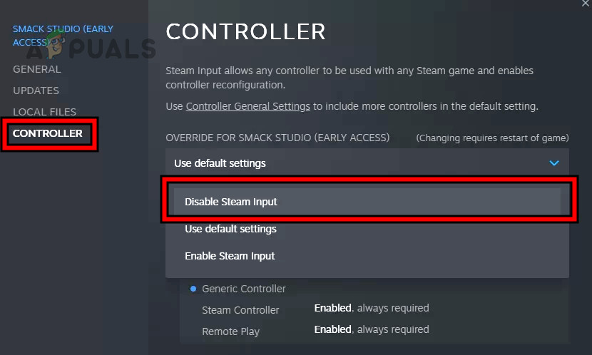 Disable Steam Input in the Game Controller Settings