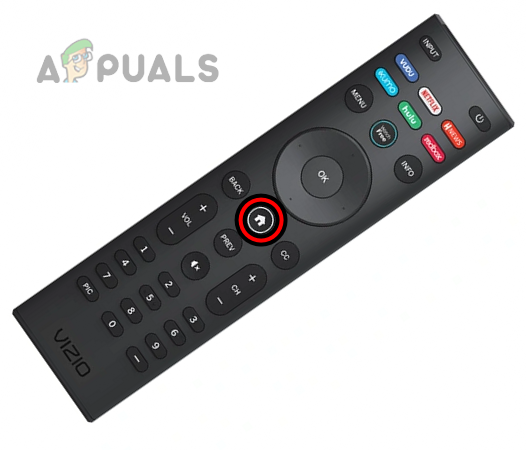 Press the Home Button on the Vizio TV Remote