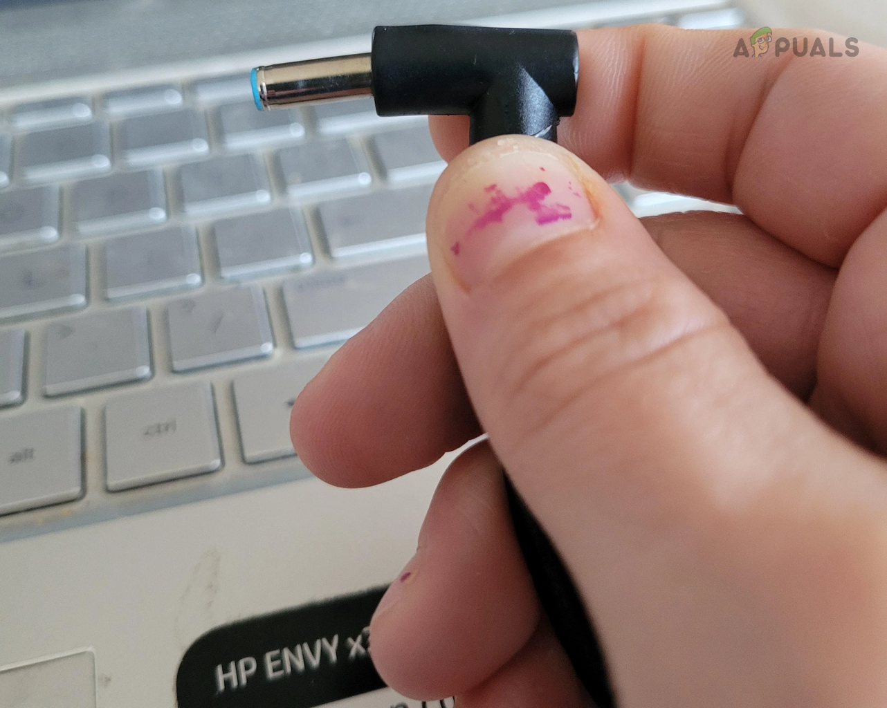 Unplug the Charging Cable of the HP Envy X360