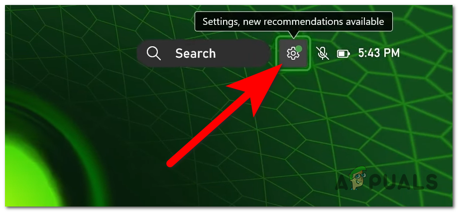 Accessing the Xbox Settings