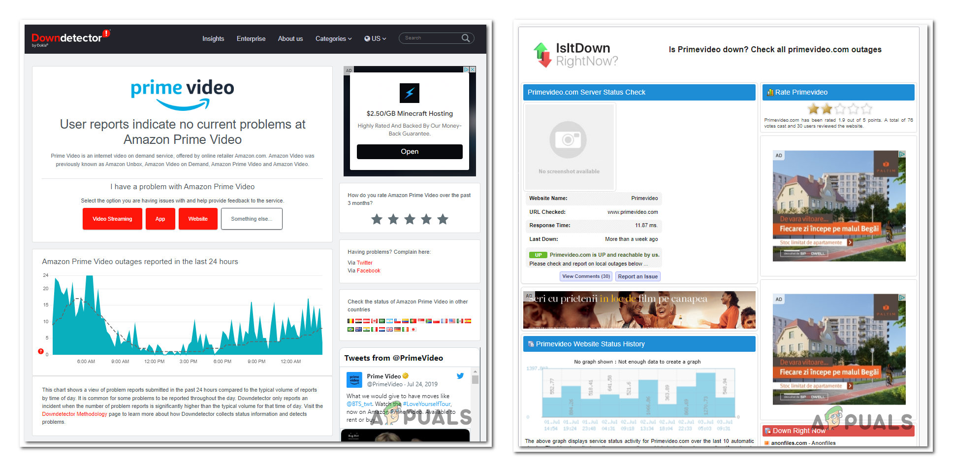 Checking the server status
