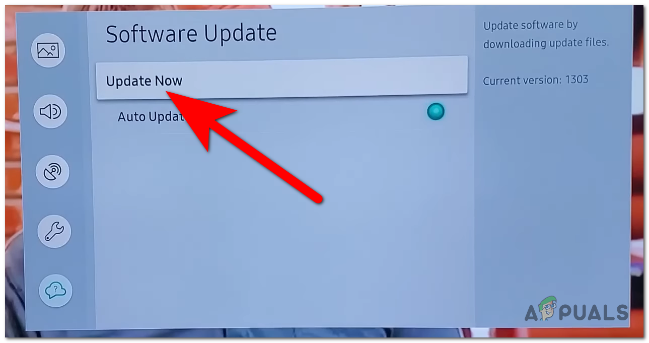 Starting the updating process