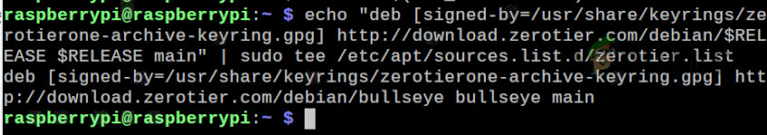 Add the ZeroTier Repository to Raspberry Pi