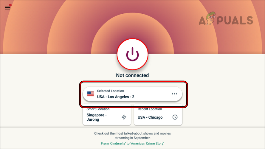Change the VPN Location on a TV