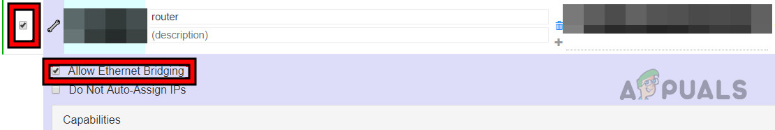 Enable Allow Ethernet Bridging for the Router on the ZeroTier Web Portal