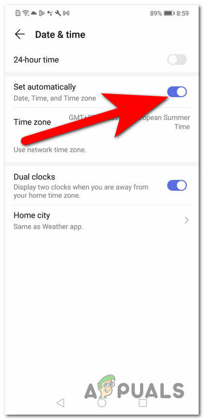 Setting the right date and time