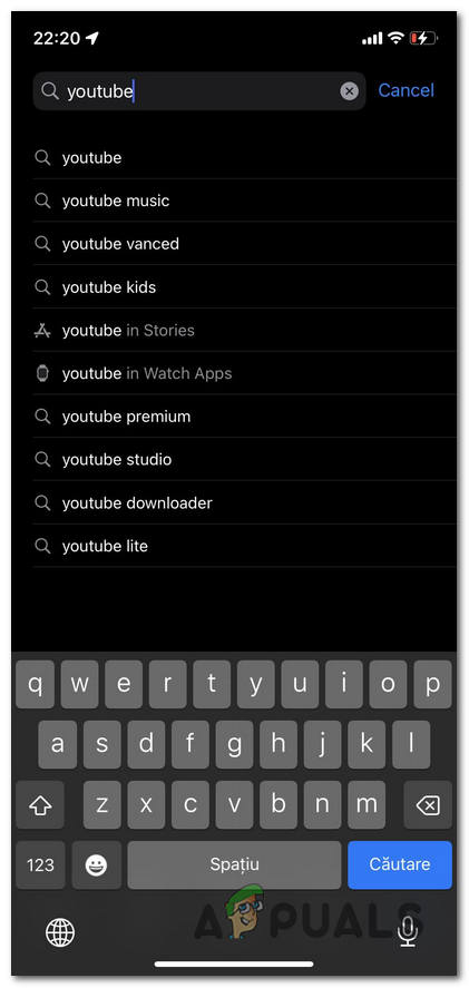 Searching for YouTube