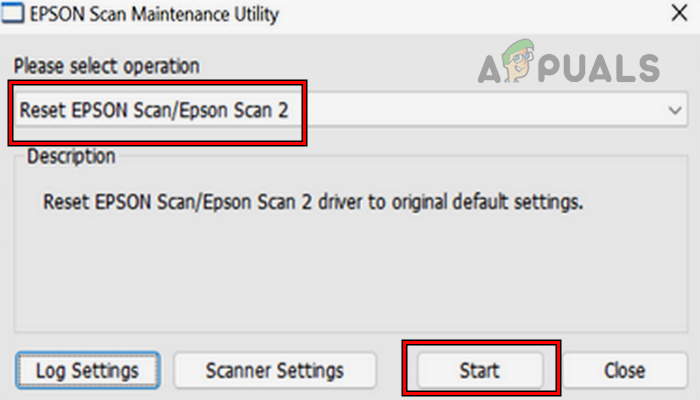 Reset Epson Scan 2 to its Default Settings