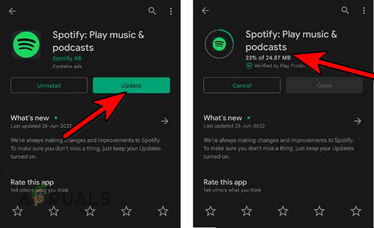 Update the Spotify App
