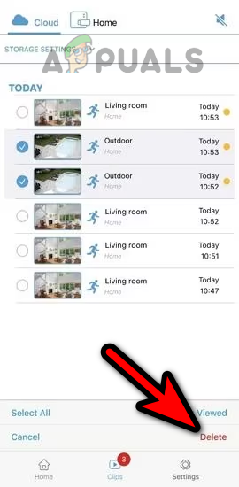 Delete Clips in the Blink App