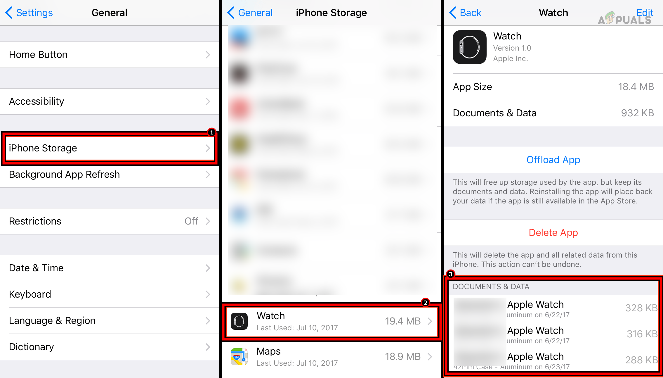 Delete Old Backups of the Apple Watch from the iPhone
