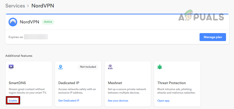 Enable SmartDNS on the NordVPN