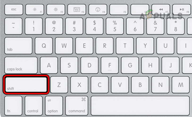 Hold the Shift Key While Power On Mac to Boot into the Safe Mode.png