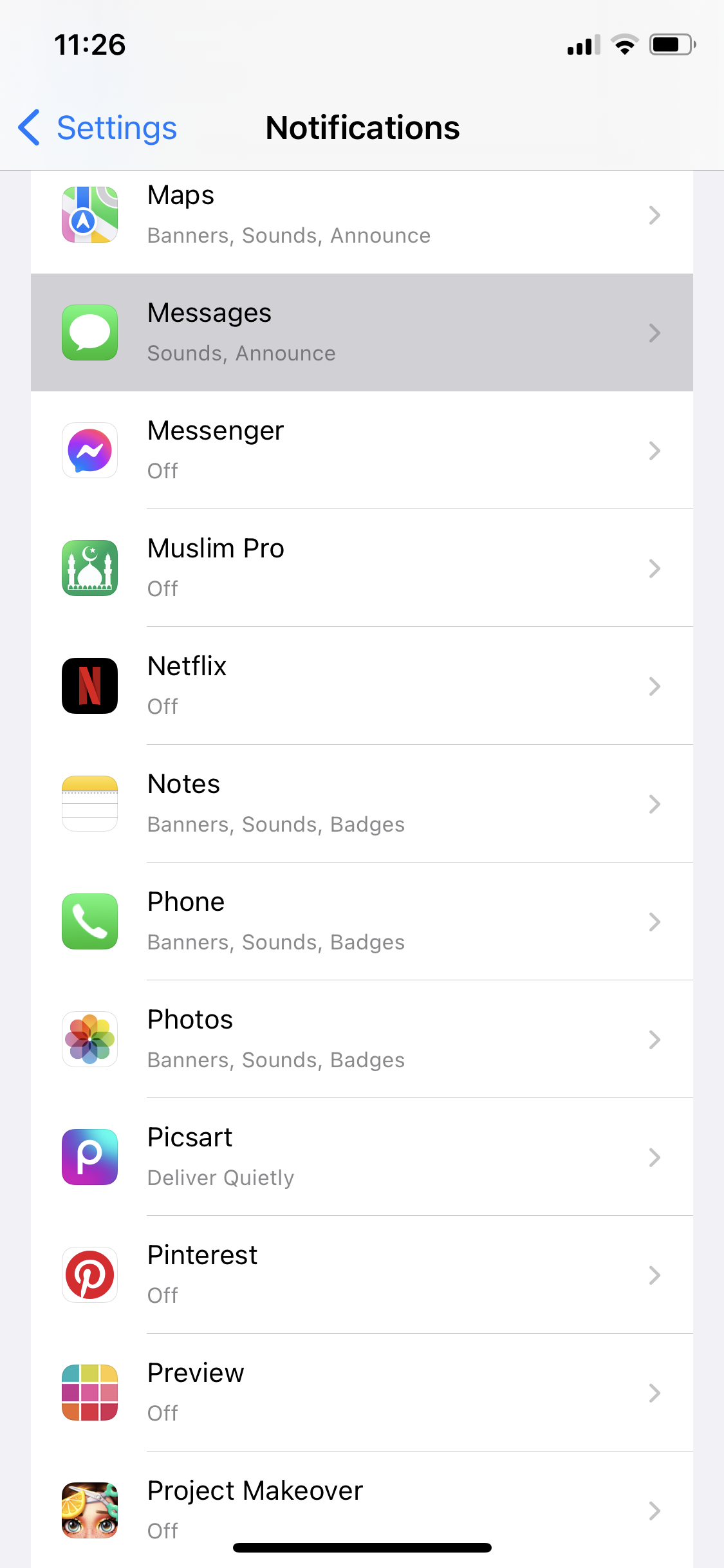 7. iPhone App Notifications screenshot