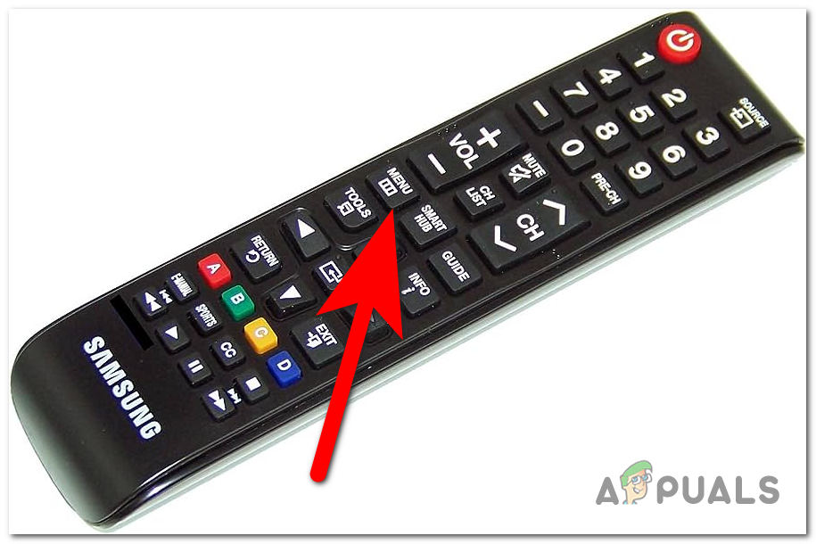 Opening the Menu of the TV