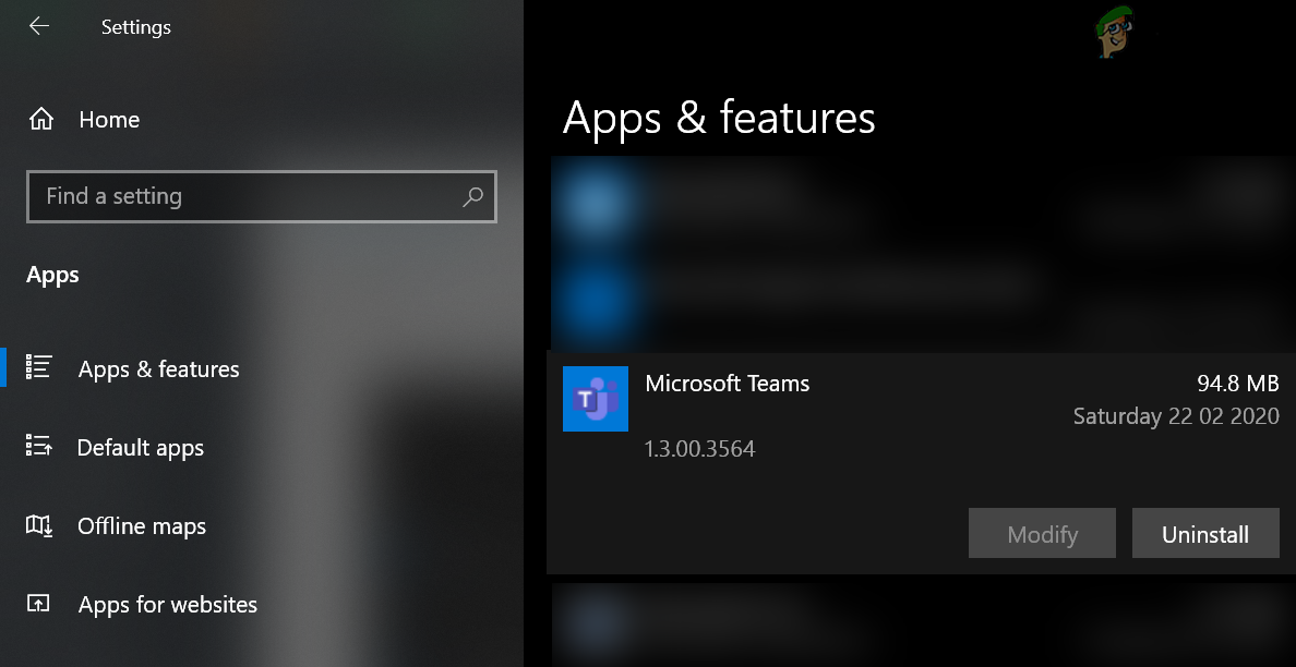Uninstall Microsoft Teams