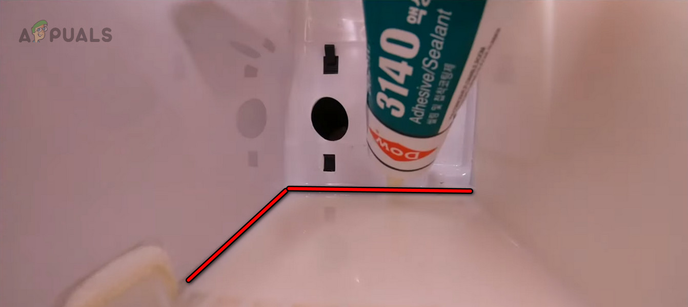 Apply Sealant Around the Samsung Ice Maker