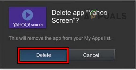 Uninstall an App from the Vizio TV