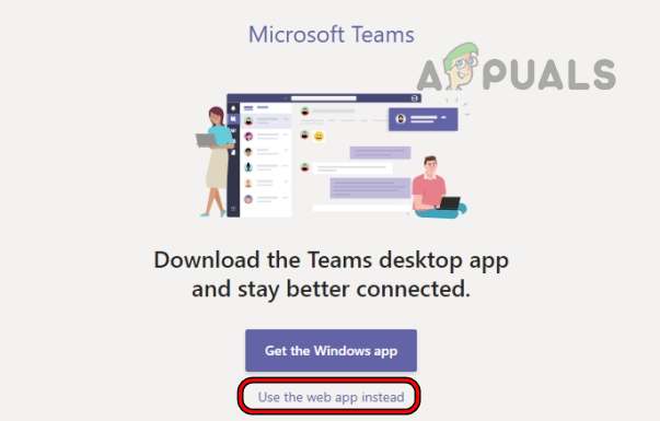 Use the Web App of Microsoft Teams