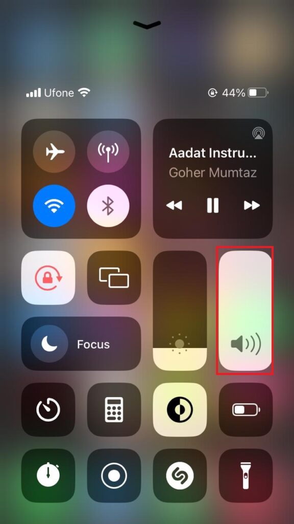 Control Center iPhone