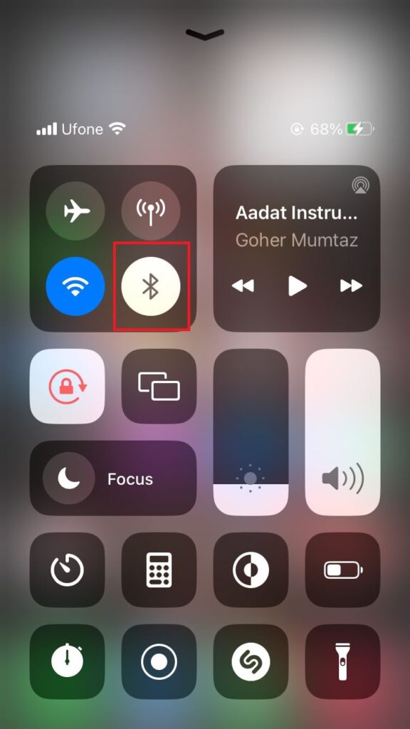 Control Center iPhone