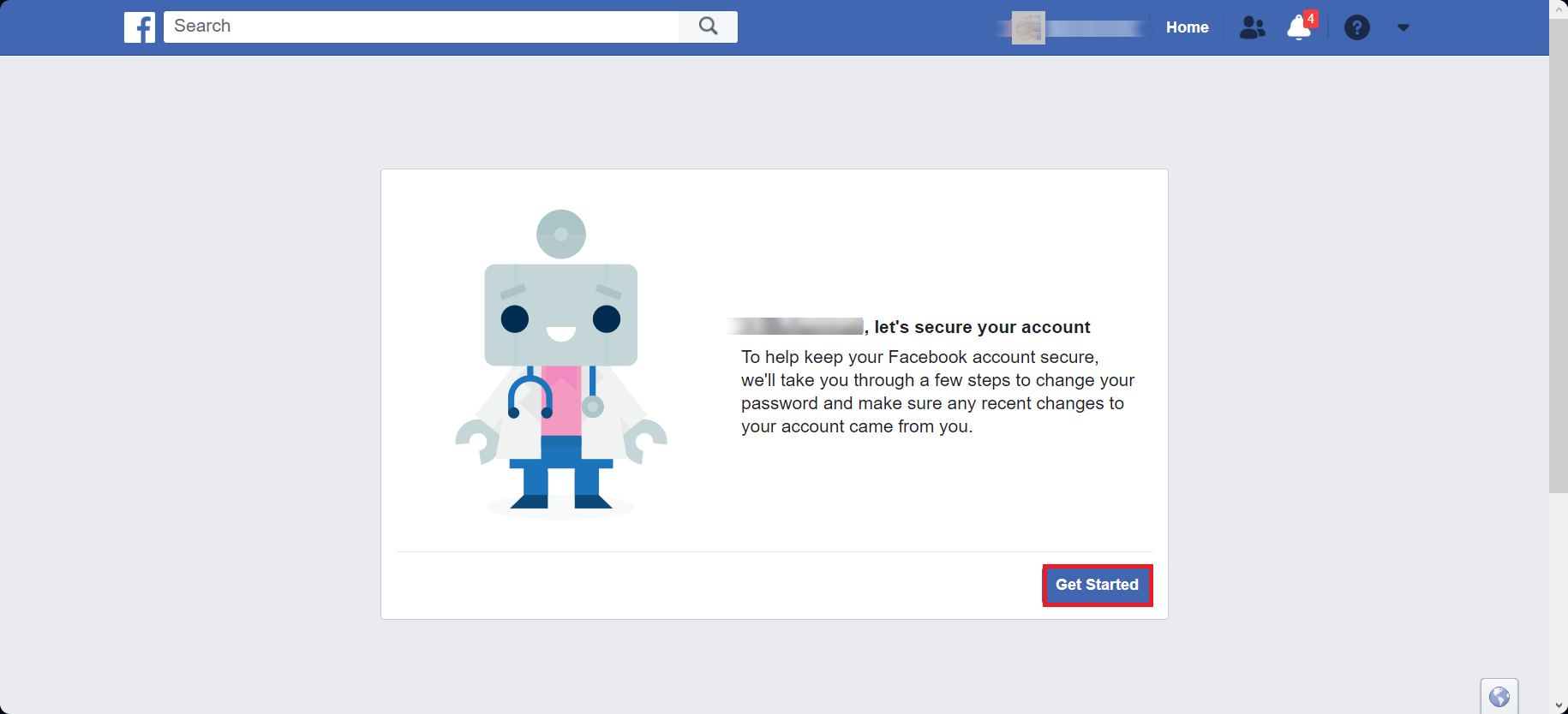 Click on Get Started