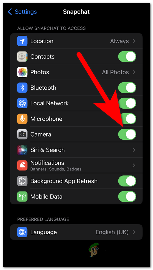 Enabling the Camera Access