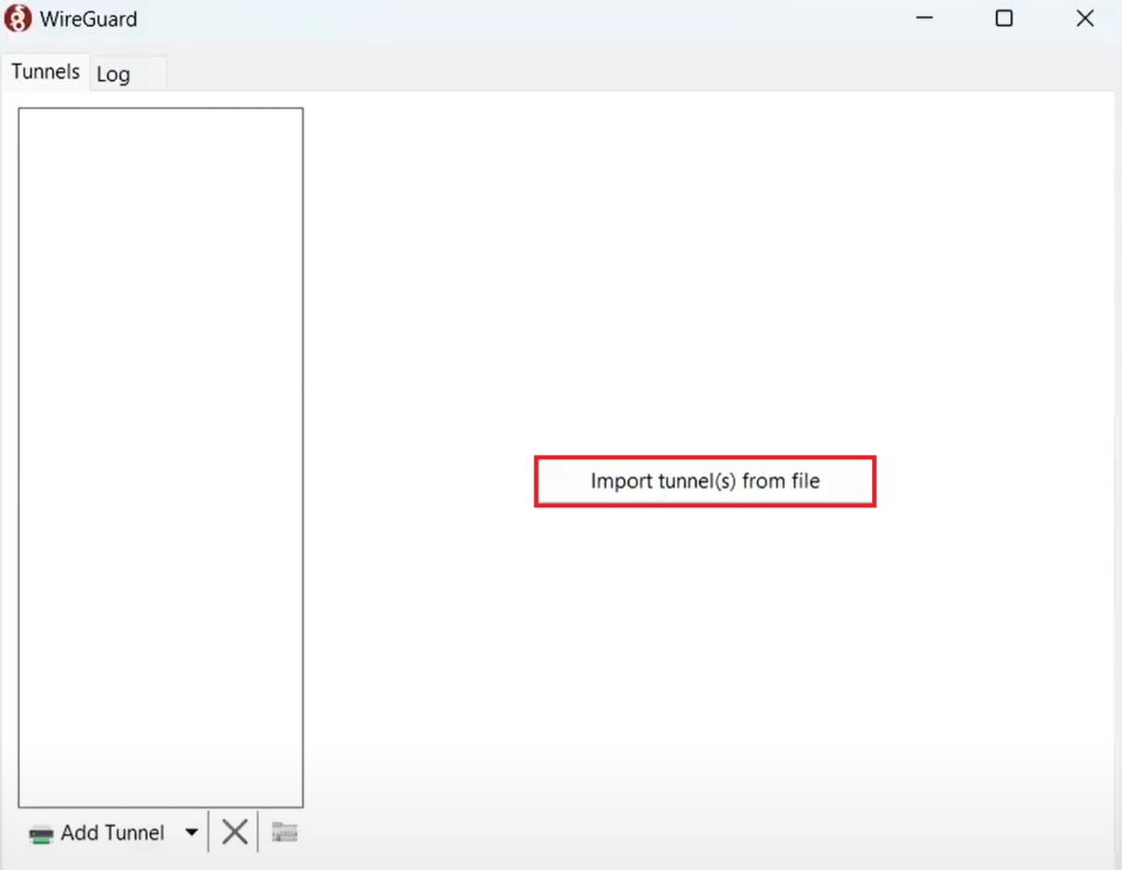 import tunnel from file