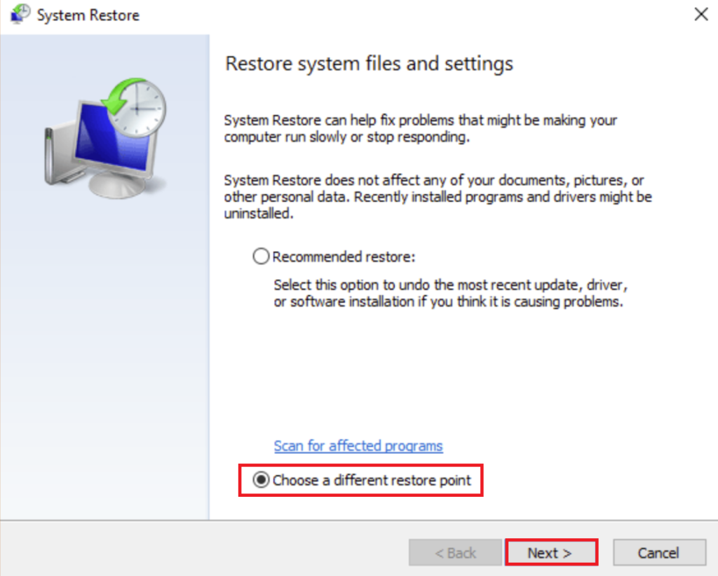 System Restore
