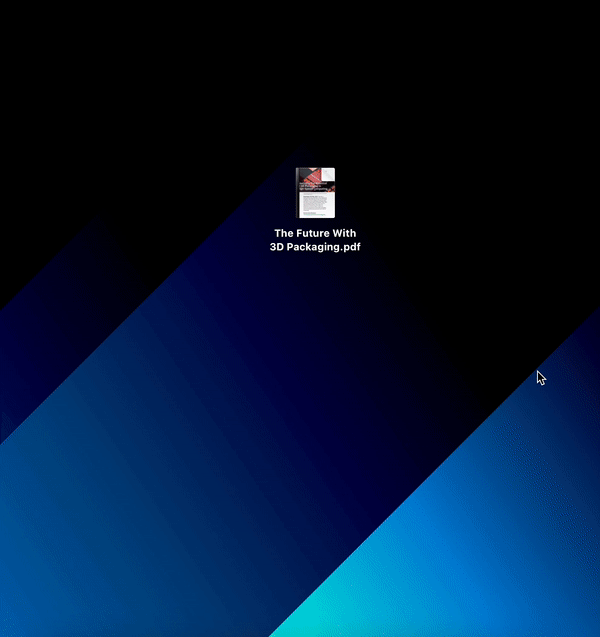 Press Spacebar on your PDF