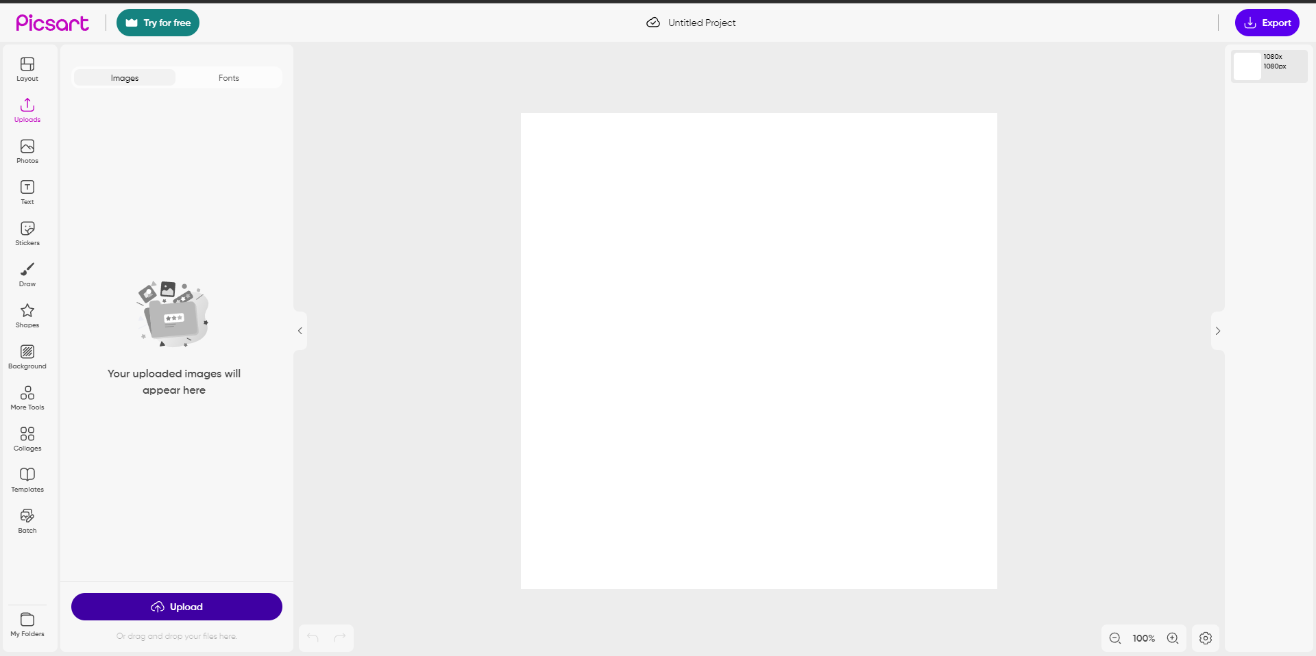 Uploading A Picture In PicsArt