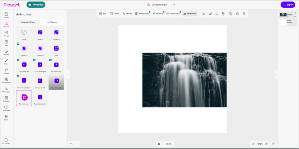 Animating A Picture In PicsArt