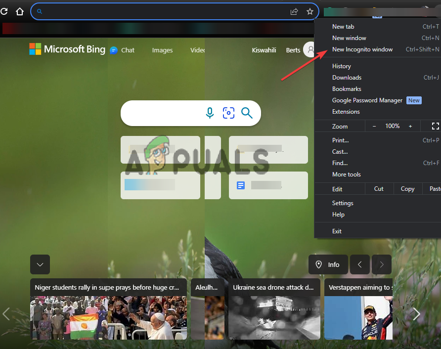 Bing automatically jumping to the top of page Search page automatically jumping to the top of page