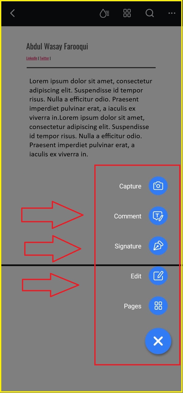 PDFelements Editing Options