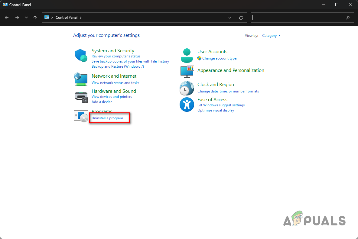 Opening List of Installed Apps