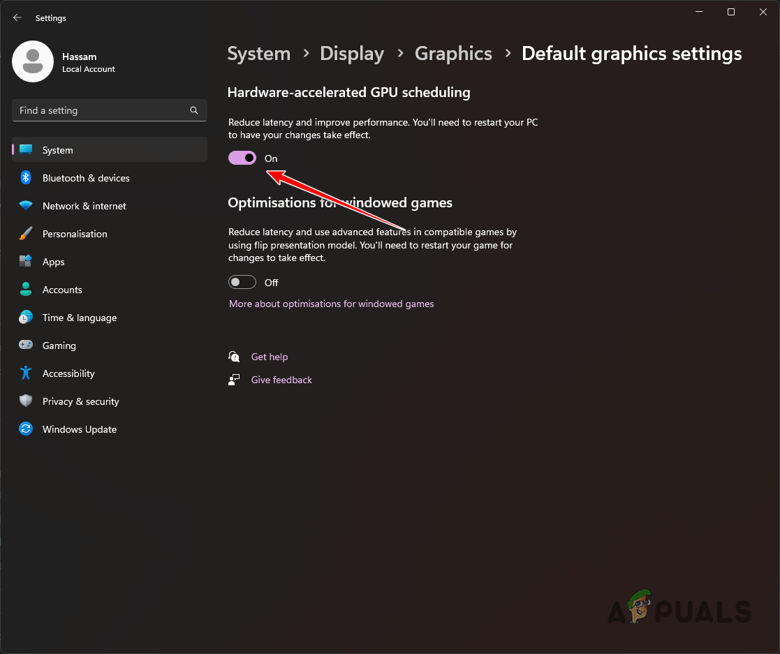 Disabling Hardware-accelerated GPU Scheduling