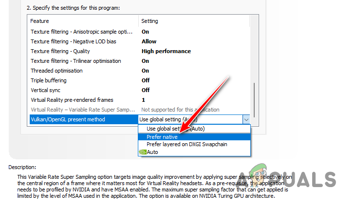 Changing Vulkan and OpenGL Present Method