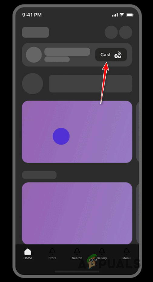 Navigating to Casting Screen