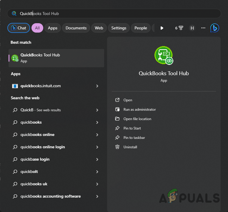 Opening QuickBooks Tool Hub