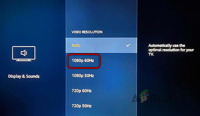 Change the Firestick Resolution