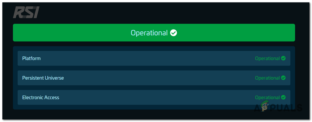 Checking the official server status