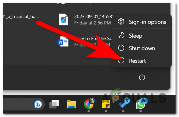 Restarting your computer