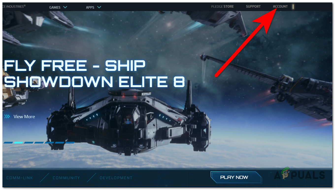 Accessing the Account section