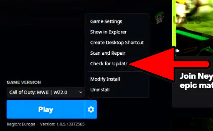 Check for Updates of the MW II Game