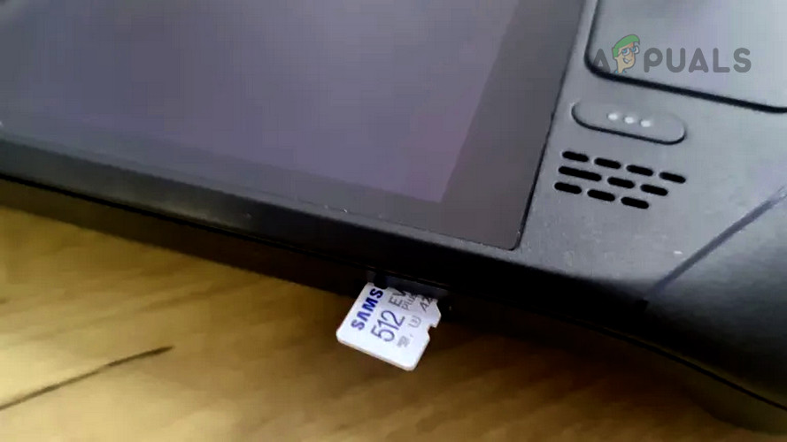 Remove the SD Card from the Steam Deck