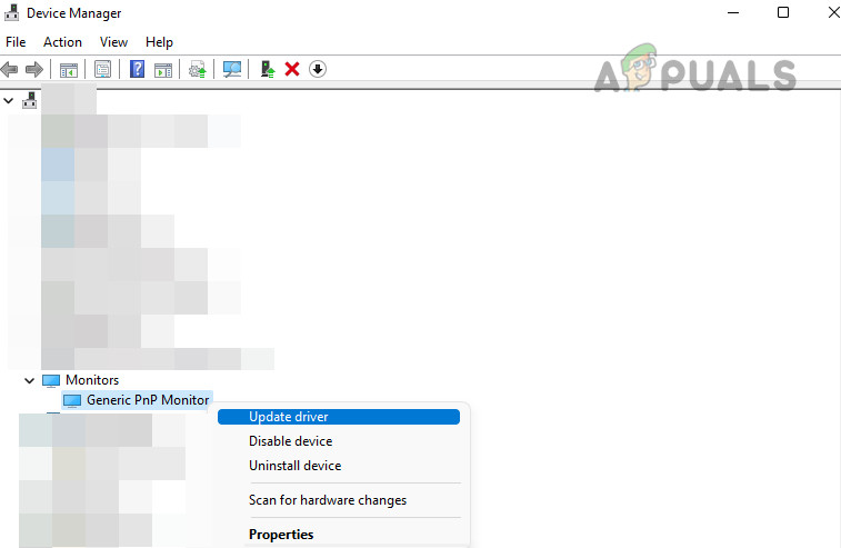 Update the Monitor Driver