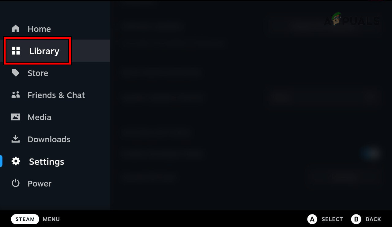 Open Library on the Steam Deck